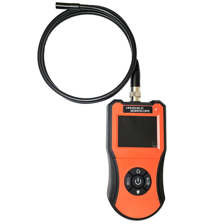 VIVIDIA Video Borescope, ⌀ 8.5mm, 3.3ft Long, 2.7" LCD Monitor, Semi-Rigid VQ 20